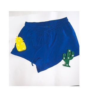 Blue drawstrings shorts
